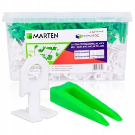 system-poziomowania-plytek-klips-1mm-bialy-700szt-klin-200szt-marten