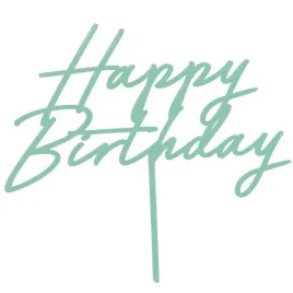 topper-z-pleksy-happy-birthday-zielony-mietowy-partydeco-165-x-18-cm