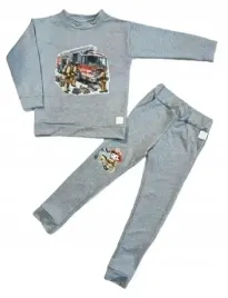 dres-szary-z-naprasowankami-straz-pozarna-rozmiar-170