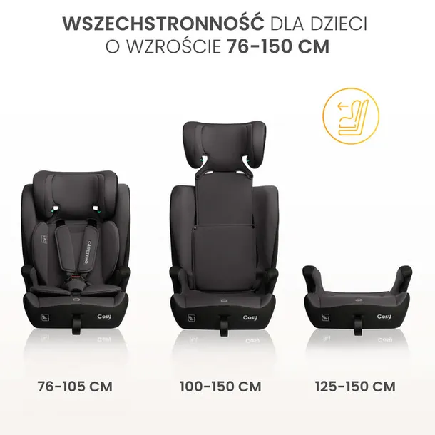 fotelik-cosy-i-size-grey-76-150-stan-nowy-model-cosy