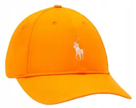 czapka-z-daszkiem-polo-ralph-lauren-pomaranczowa-z-logo