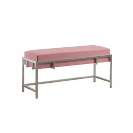 tapicerowana-lawka-lamo-80-w-rozowej-tkaninie-stelaz-chrom