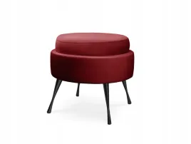 minimalistyczny-podnozek-muszelka-czerwona-na-czarnej-nodze