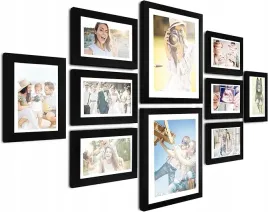 10x-czarna-ramka-na-zdjecia-rozne-rozmiary-2x-20-x-25cm-8x-10-x-15cm