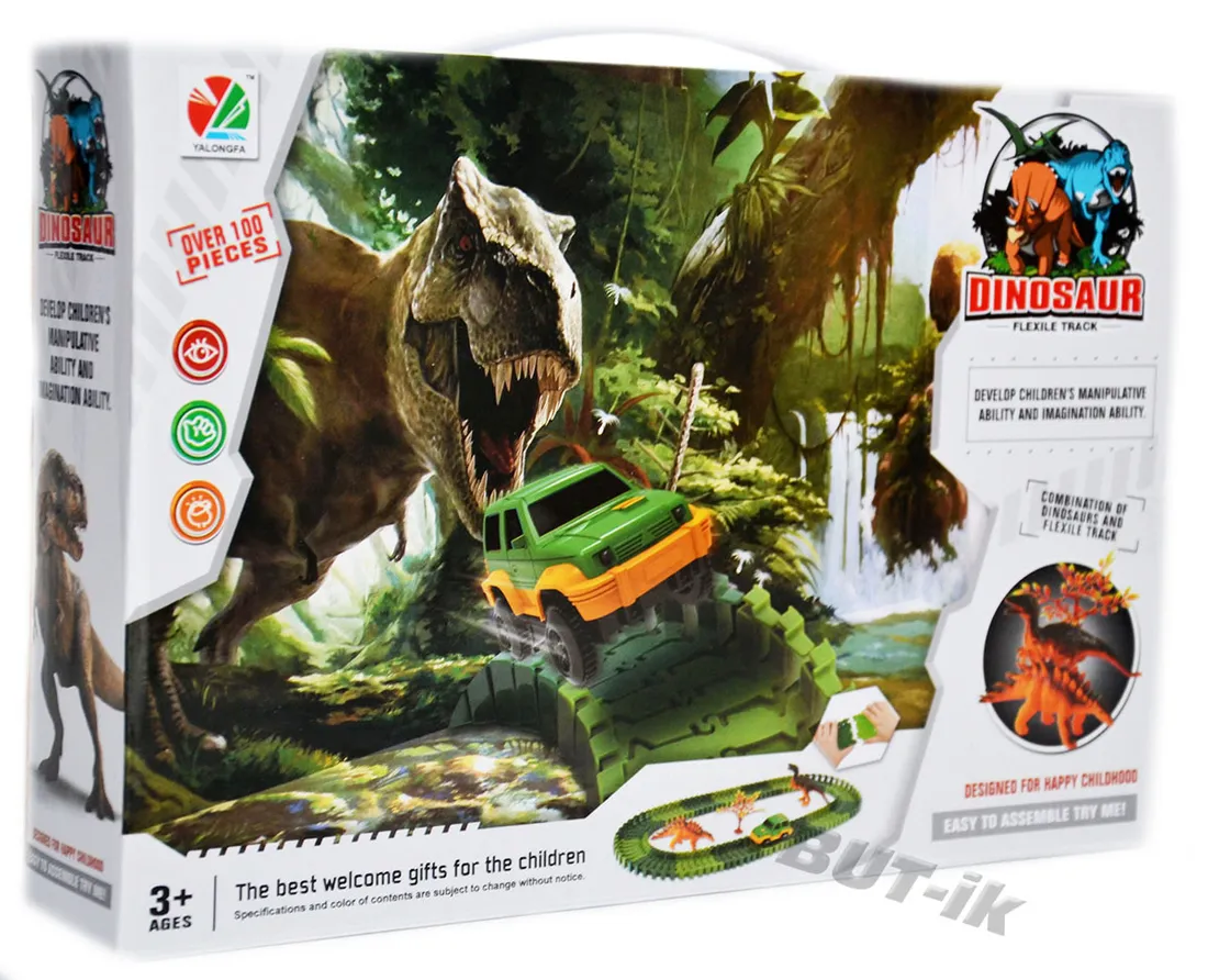 tor-samochodowy-autko-3-dinozaury-track-dinosaur
