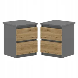 szafka-nocna-stolik-nocny-do-sypialni-2-szuflady-zestaw-grafit-dab-wotan