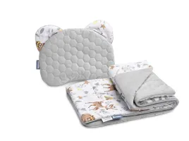 komplet-do-wozka-velvet-bialy-lesna-przygoda