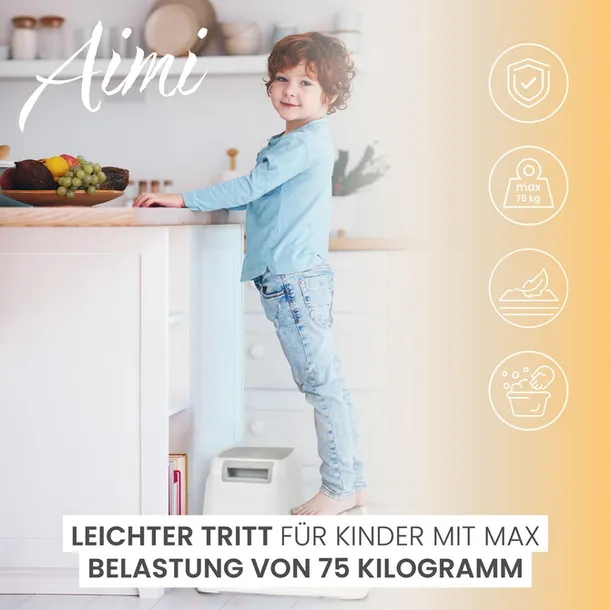 taboret-schodki-aimi-grey-stan-nowy-kolor-szary