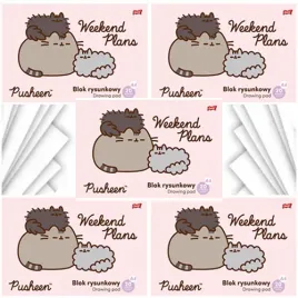 blok-rysunkowy-a4-bialy-20k-kot-pusheen-szkolny-st-majewski-5-sztuk