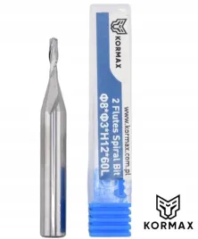 frez-3mm-spiralny-wykanczajacy-2z-3x12x60mm-trzpien-8mm-kormax-2zeby