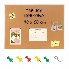 tablica-korkowa-90x60-cm-mala-na-sciane-biurko-dla-dzieci-pinezki-haczyki