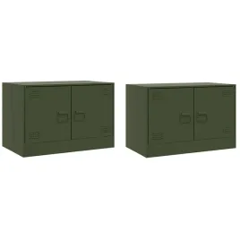 szafki-pod-telewizor-2-szt-oliwkowe-67x39x44-cm-stalowe