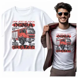 na-prezent-koszulka-meska-jam-jest-wladca-ognia-strazak