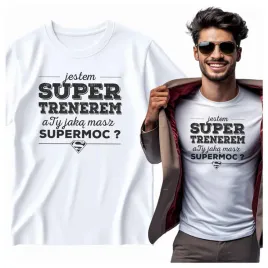 na-prezent-koszulka-meska-jestem-super-trenerem-supermoc
