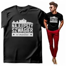 koszulka-meska-z-nadrukiem-najlepszy-szwagier-w-miescie