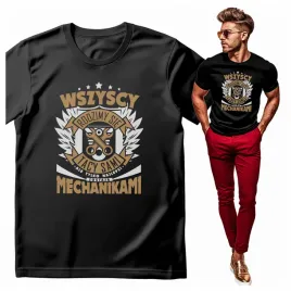 koszulka-meska-z-nadrukiem-wszyscy-rodzimy-sie-tacy-sami-mechanik