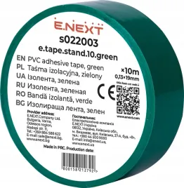 tasma-izolacyjna-e-tape-stand-10-green-10m