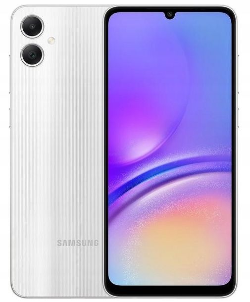 NOWY SMARTFON SAMSUNG A05 A055F/DS 4 GB / 64 GB 4G (LTE) SREBRNY SILVER