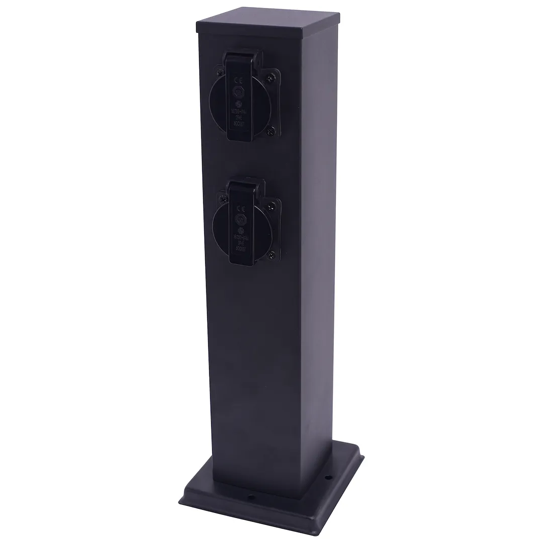 slupek-ogrodowy-electric-40cm-2-gniazda-230v-16a-ip44-stan-nowy