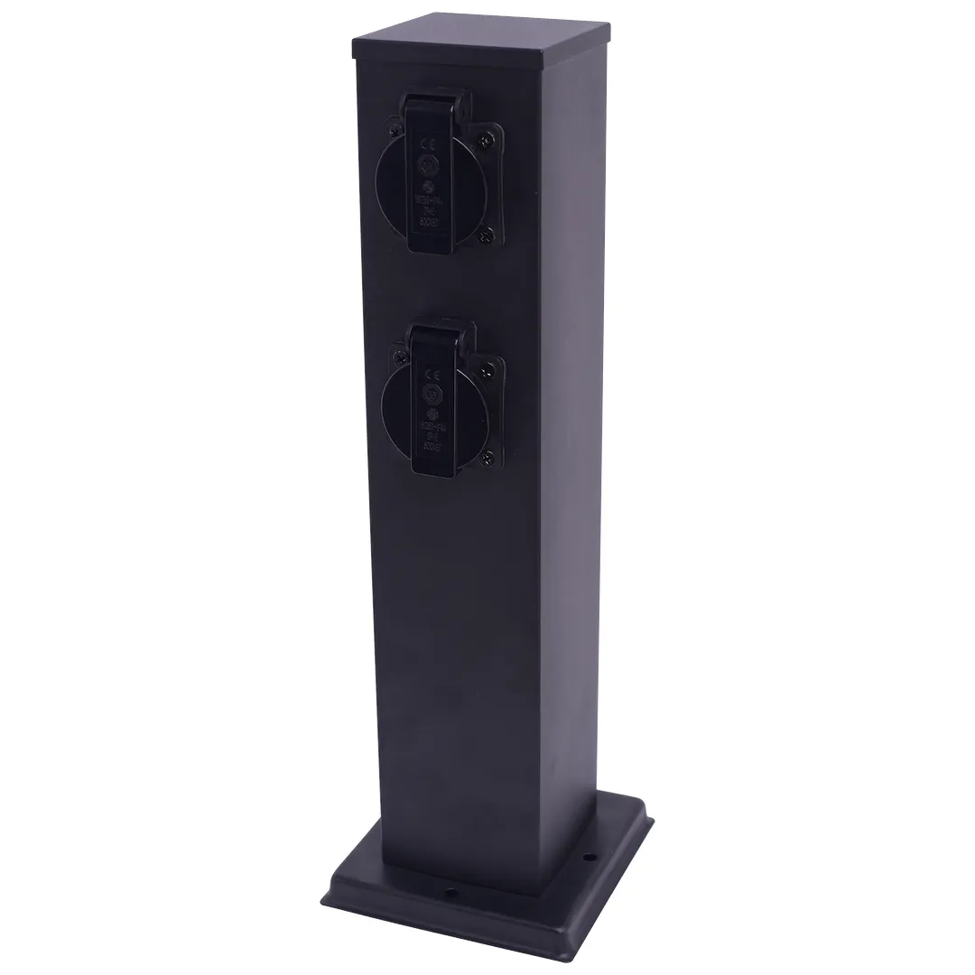 slupek-ogrodowy-electric-40cm-2-gniazda-230v-16a-ip44