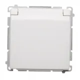 simon-basic-gniazdo-hermetyczne-pojedyncze-biale-modul-z-klapka-ip44