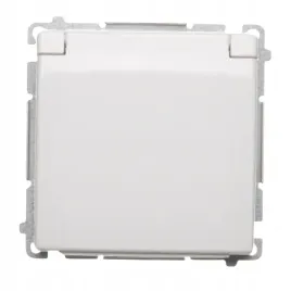 simon-basic-gniazdo-hermetyczne-pojedyncze-biale-modul-z-klapka-ip44