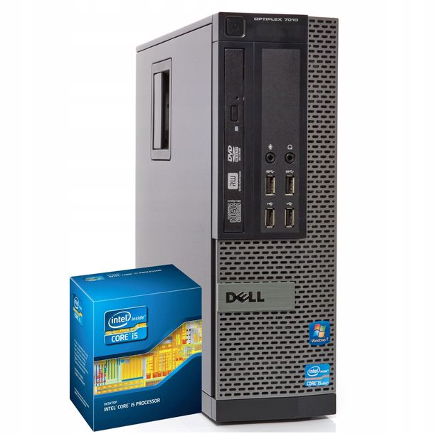 Komputer Dell Optiplex 7010 SFF I5 8GB/256GB SSD Windows 10 Pro DVD do domu