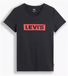 t-shirt-damski-levis-czarny-z-logo-xs