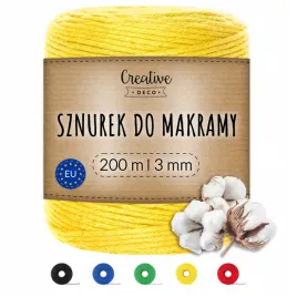 sznurek-do-makramy-bawelniany-3mm-200m-zolty-do-dekoracji-rekodziela