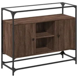 szafka-boczna-ze-szklanym-blatem-brazowy-dab-98x35x81-cm