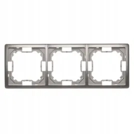 simon-basic-ramka-potrojna-do-modulu-gniazda-inox-metalizowany-bmr-3-21