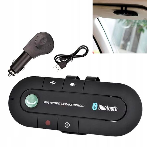 ﻿SAMOCHODOWY ZESTAW GŁOŚNOMÓWIĄCY BLUETOOTH 5.0 - BEZPIECZNA JAZDA BEZ RĄK!