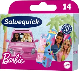 salvequick-plastry-dla-dzieci-barbie-wodoodporne-14-sztuk