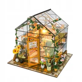 miniaturowy-domek-diy-kolorowa-szklarnia-ogrod-slonce-kwiaty