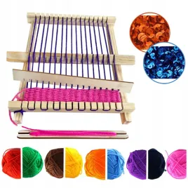 drewniane-krosno-tkackie-warsztat-tkacki-tkanina-montessori