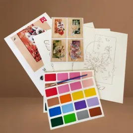 malowanie-akwarela-tajemnicza-azja-obrazek-farby-pedzel-na-sciane-akwarela