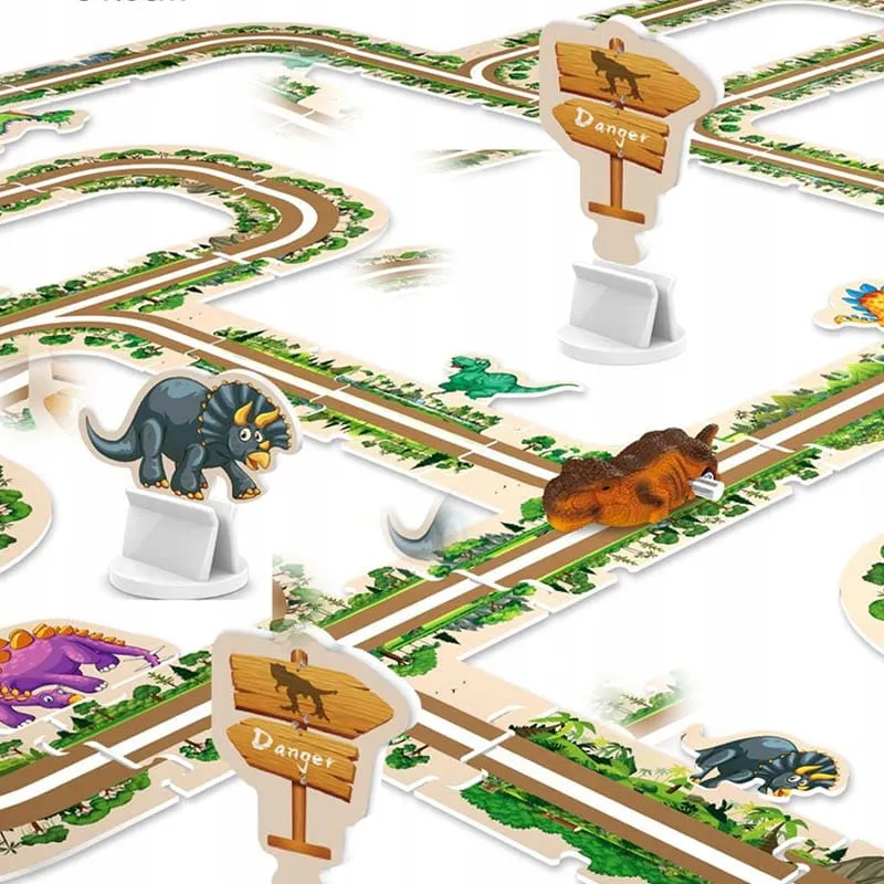 droga-tor-dla-samochodow-dinozaury-puzzle-44-elementy