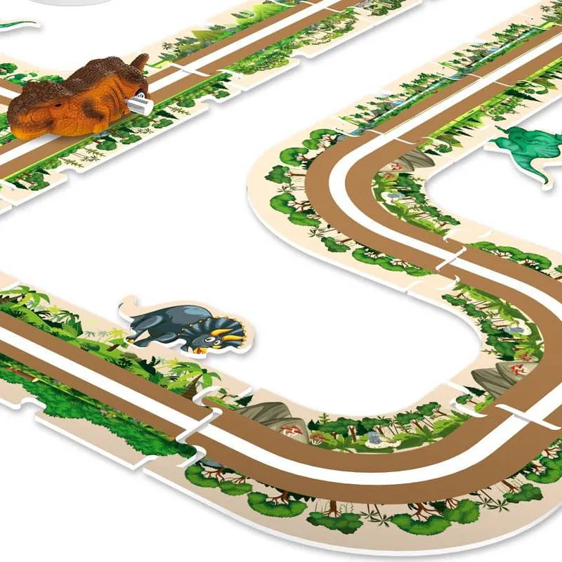 droga-tor-dla-samochodow-dinozaury-puzzle-44-elementy