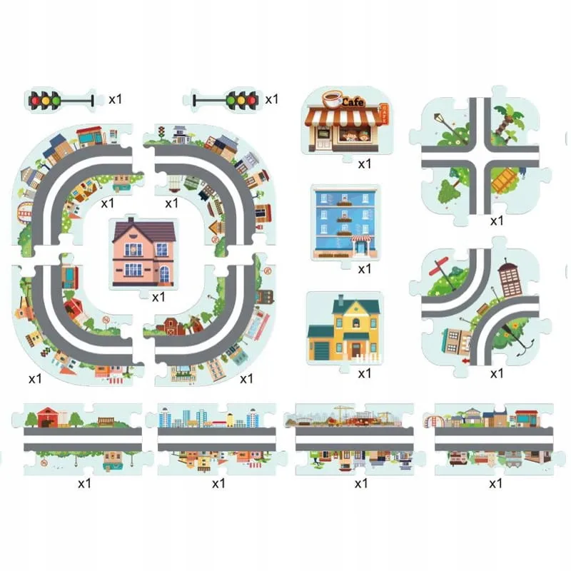 droga-tor-dla-samochodow-miasto-puzzle-44-elementy