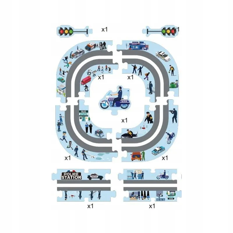 droga-tor-dla-samochodow-policja-puzzle-44-elementy