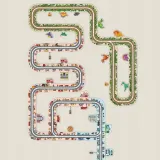 droga-tor-dla-samochodow-dinozaury-puzzle-44-elementy-stan-nowy-marka-habarri