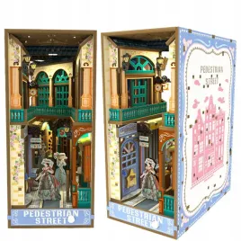 skladany-drewniany-model-3d-book-nook-wiktorianska-uliczka