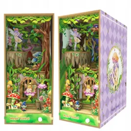 skladany-drewniany-model-3d-book-nook-lesne-elfy-ksiazka-podporka