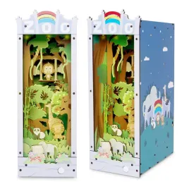 miniaturowy-domek-book-nook-przygoda-w-zoo-model-3d-podporka-lew-malpa