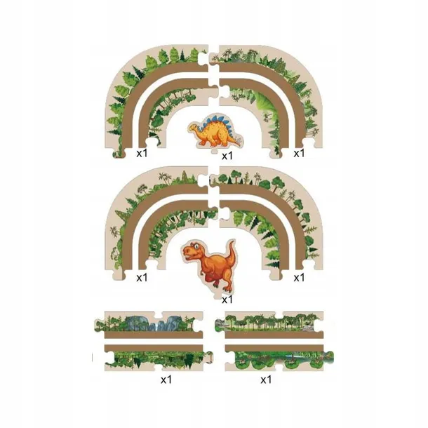 droga-tor-dla-samochodow-dinozaury-puzzle-44-elementy-stan-opakowania-oryginalne