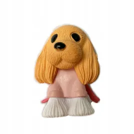 figurka-piesek-spaniel-model-rozowa-kokardka