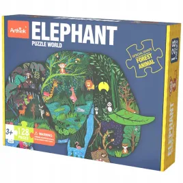puzzle-edukacyjne-slon-128-szt-slonik-zoo-afryka-indie-ukladanka-prezent
