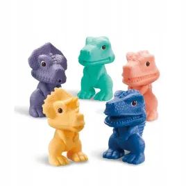 dinozaury-sensoryczne-trex-miekkie-klocki-5-szt