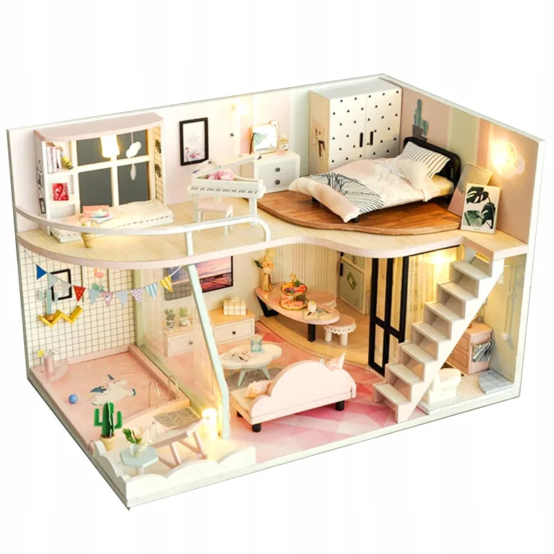 puzzle-3d-wakacyjny-domek-model-led