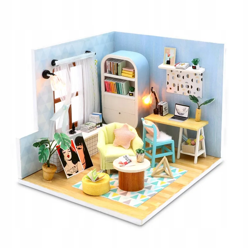 miniaturowy-domek-blekitne-retro